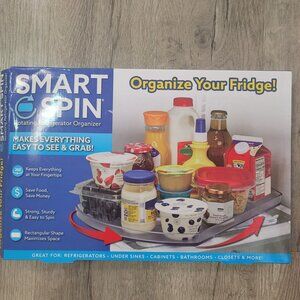 Smart Spin Rotating Refrigerator Organizer  Keeps Everything Easy To See & Grab